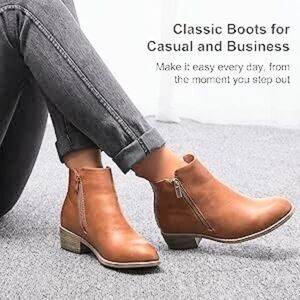 (S-3532)  Jeossy Women's Ankle Boots Thick Heel Sz 6